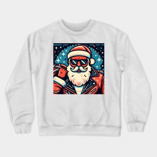 Funky Santa's Coming To Town Crewneck Sweatshirt